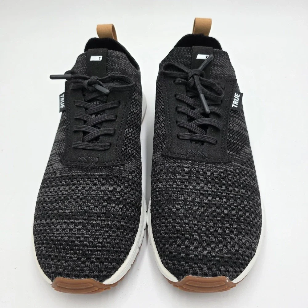 True Linkswear True Knit II Mens 9.5 Shoes Black Sneakers